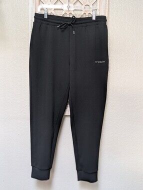 Spyder Women’s Black Tapered Leg High Waisted Joggers Size Large Soft Comfy